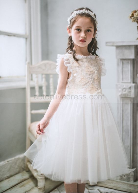 Glittering Fish Scale Sequins Flower Girl Dress